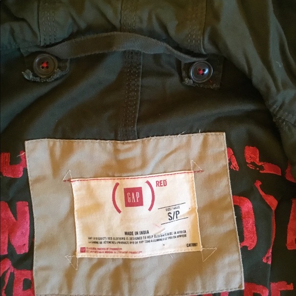GAP “RED” SPECIAL ADDITION HOODED UTILITY JACKET - Picture 3 of 6